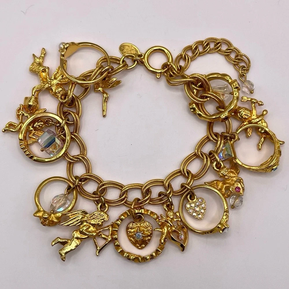 ❤️ Kirks Folly RARE ‘Secret of the Seven Angels’ Charm Bracelet - Picture 7 of 7